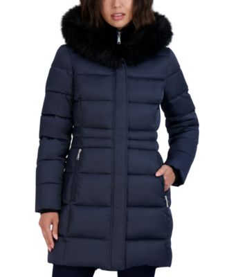 tahari faux fur vest