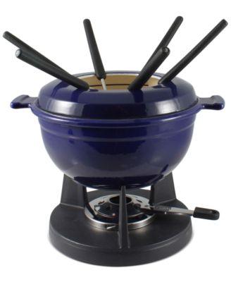 Lucerne 10-Pc Cast Iron Fondue Set