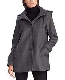 Women's Hooded Button-Front Coat, Created for Macys