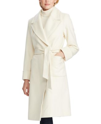 Lauren Ralph Lauren Petite Belted Wrap Coat - Macy's
