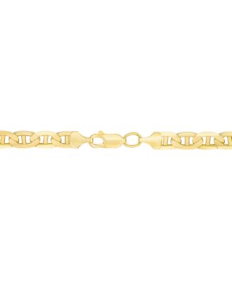 Men's Solid Mariner Link, 22" Chain Necklace (5-5/8mm) in 10k Gold