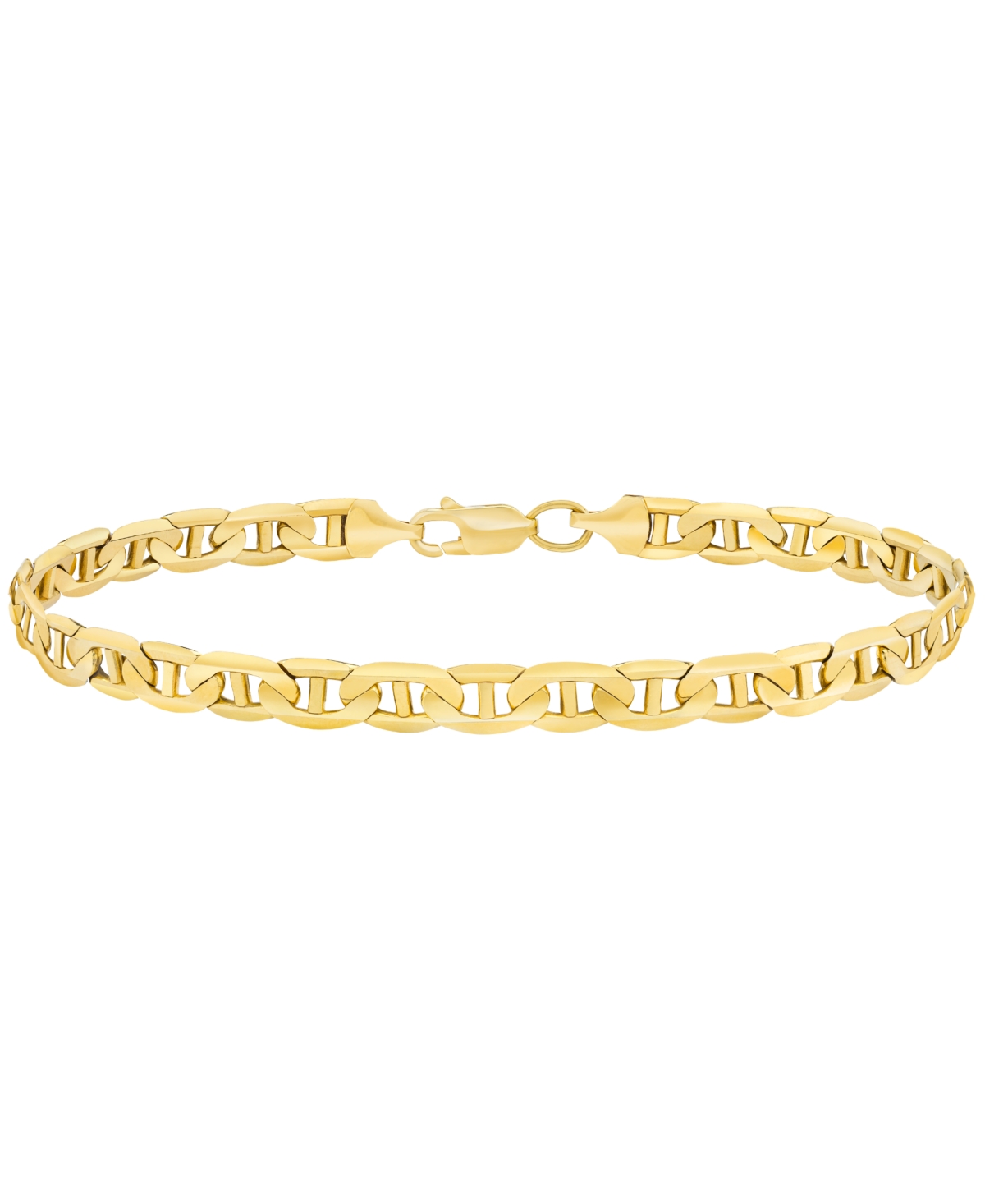 Men's Solid Mariner Chain Bracelet (5-5/8mm) in 10k Gold - Gold
