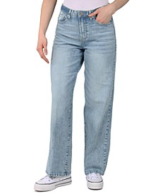 Juniors' Cotton Straight-Leg Jeans