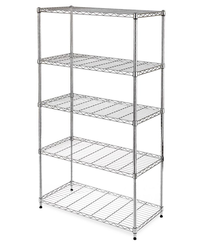 Seville Classics 5Tier Steel Wire Wheeled Shelving Macy