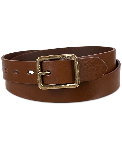alfani Levi's Women's Hammered Center Bar Buckle Casual Leather Belt Women's Fashion Shoes & Accessories