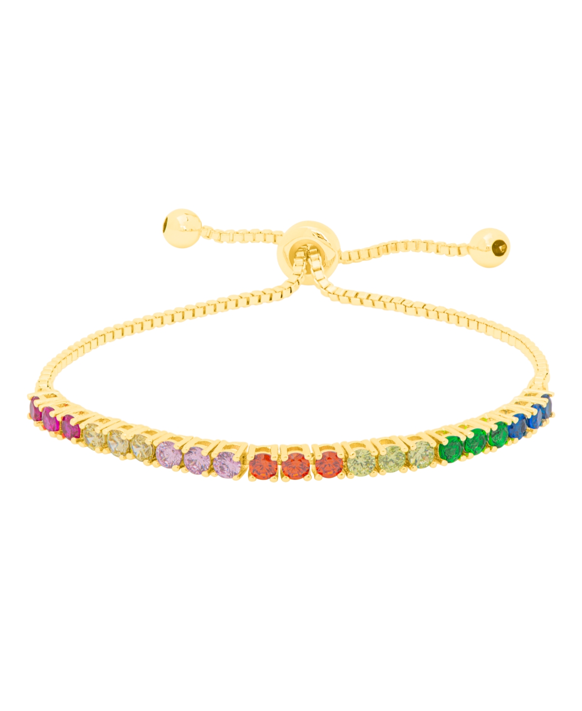 Macy's Women's Rainbow Bracelet In Gold