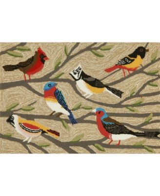 Liora Manne Frontporch Birds Area Rug In Multi