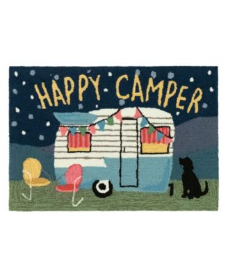 Liora Manne Frontporch Happy Camper Area Rug In Blue