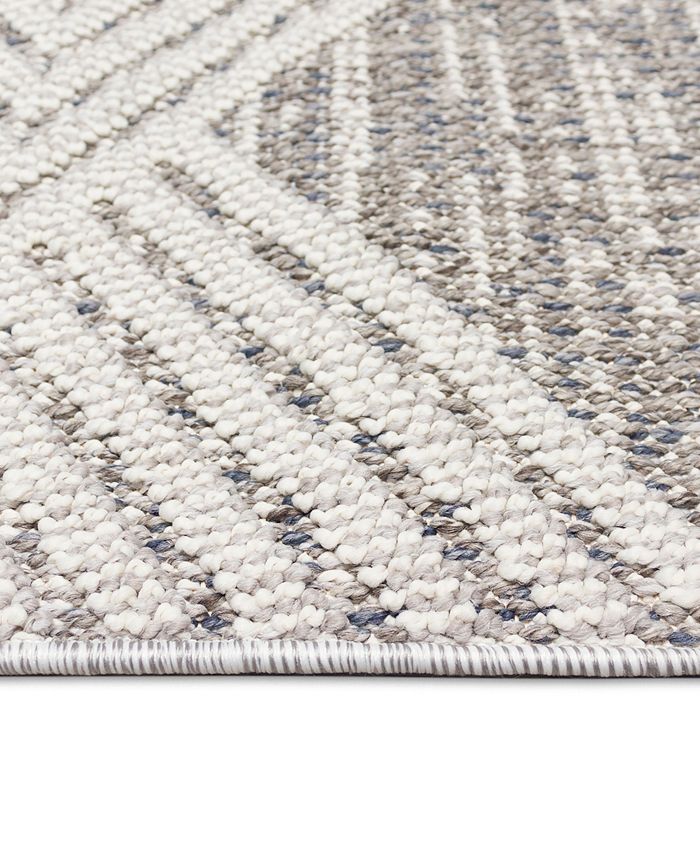 Liora Manne' Dunes Modern Diamond 1'11" x 7'6" Runner Outdoor Area Rug Macy's