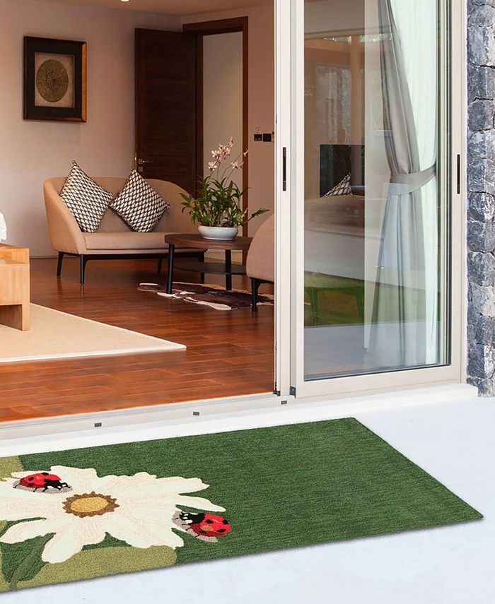Liora Manne' Frontporch Ladybugs 2' x 5' Runner Outdoor Area Rug Macy's