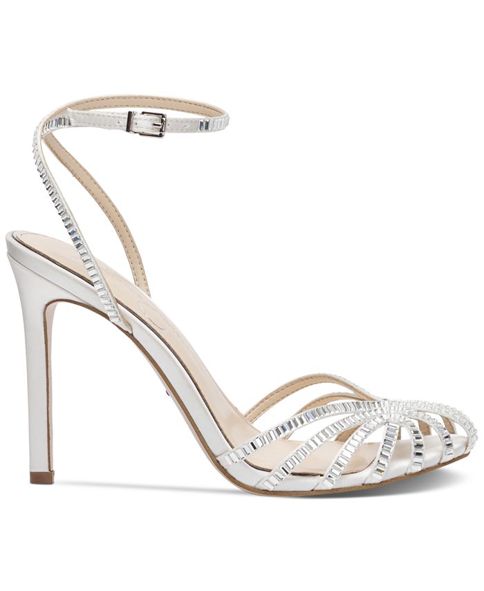 Jessica Simpson Women's Jileta Bridal Ankle-Strap Dress Sandals - Macy's