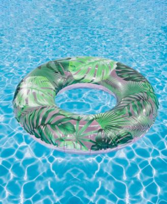 PoolCandy Large Green Leaves Pool Tube, 42"