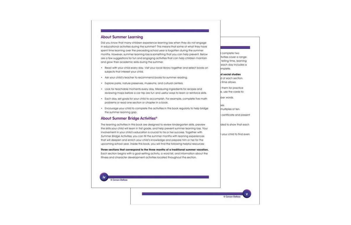 Summer Bridge Activities, Grades K - 1: Bridging Grades Kindergarten to First by Summer Bridge Activities