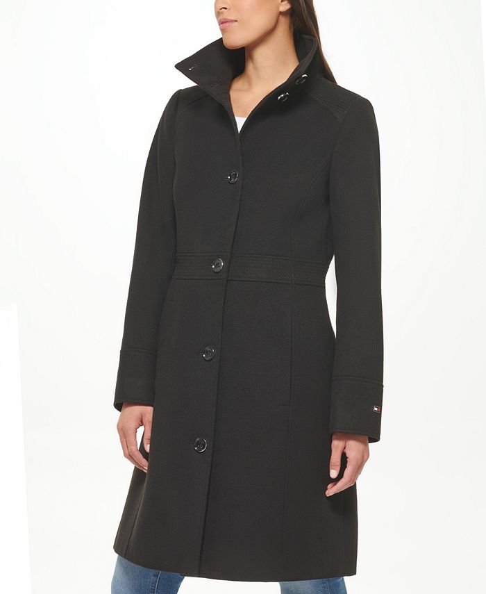 Tommy Hilfiger Women's Stand-Collar Coat, Created for Macy's & Reviews ...