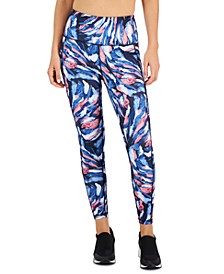 Women's Compression Painterly Wave 7/8 Leggings, Created for Macy's 