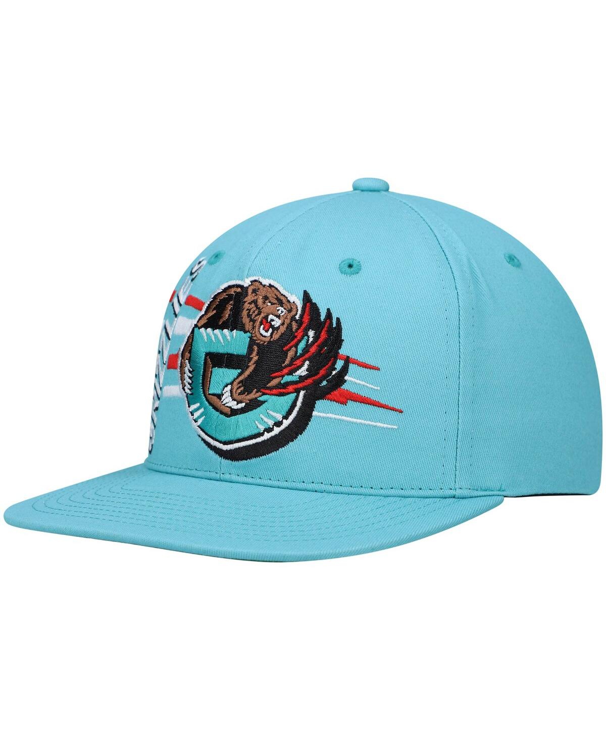 Men's Mitchell & NessVancouver Grizzlies Hardwood Classics Retro Bolt Deadstock Snapback Hat - Turquoise