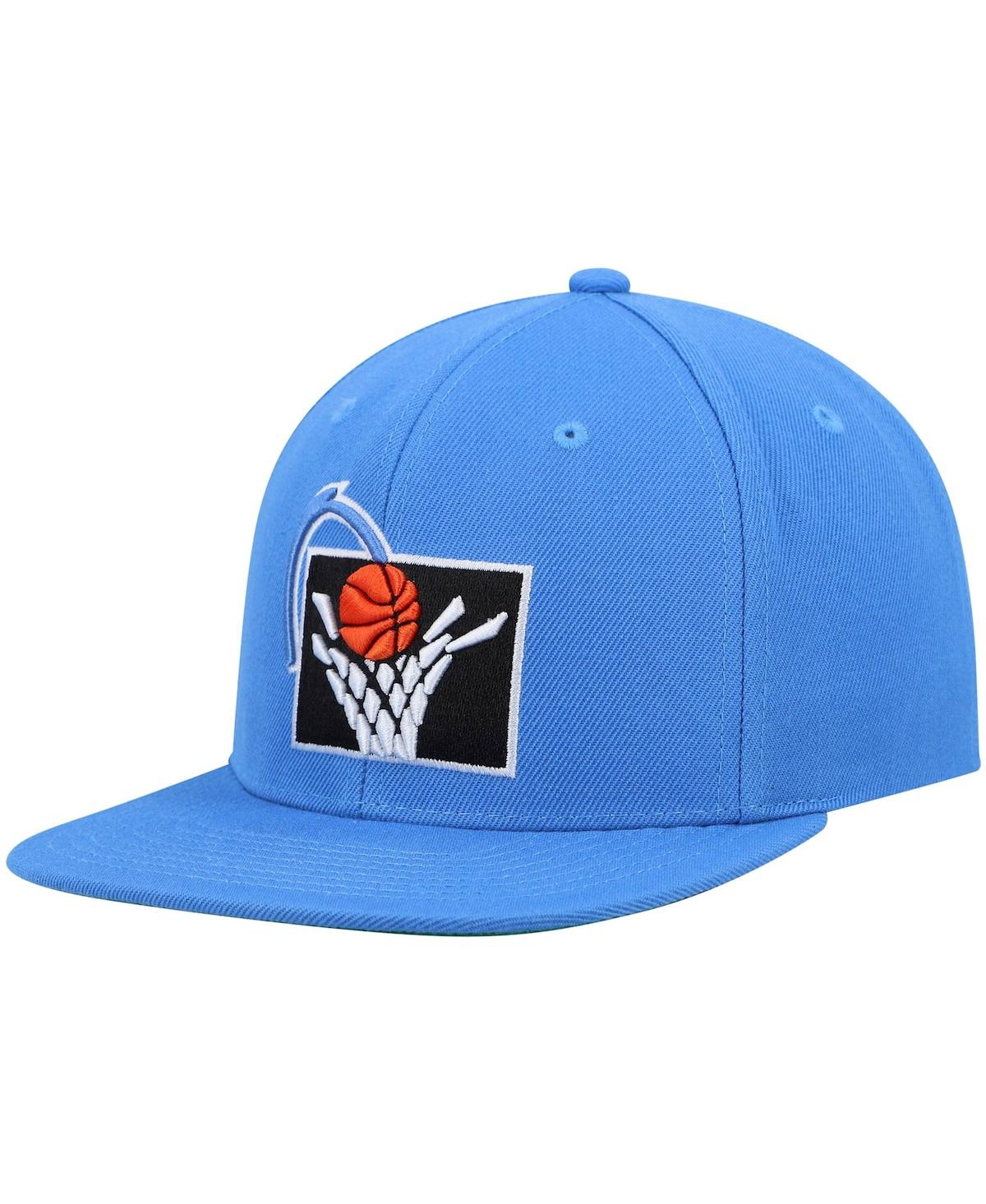 Mitchell & Ness Men's  Blue Cleveland Cavaliers Hardwood Classics Team Ground 2.0 Snapback Hat In Blue