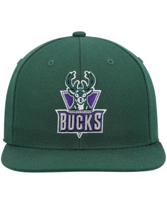 Men's Green Milwaukee Bucks Hardwood Classics Team Ground 2.0 Snapback Hat