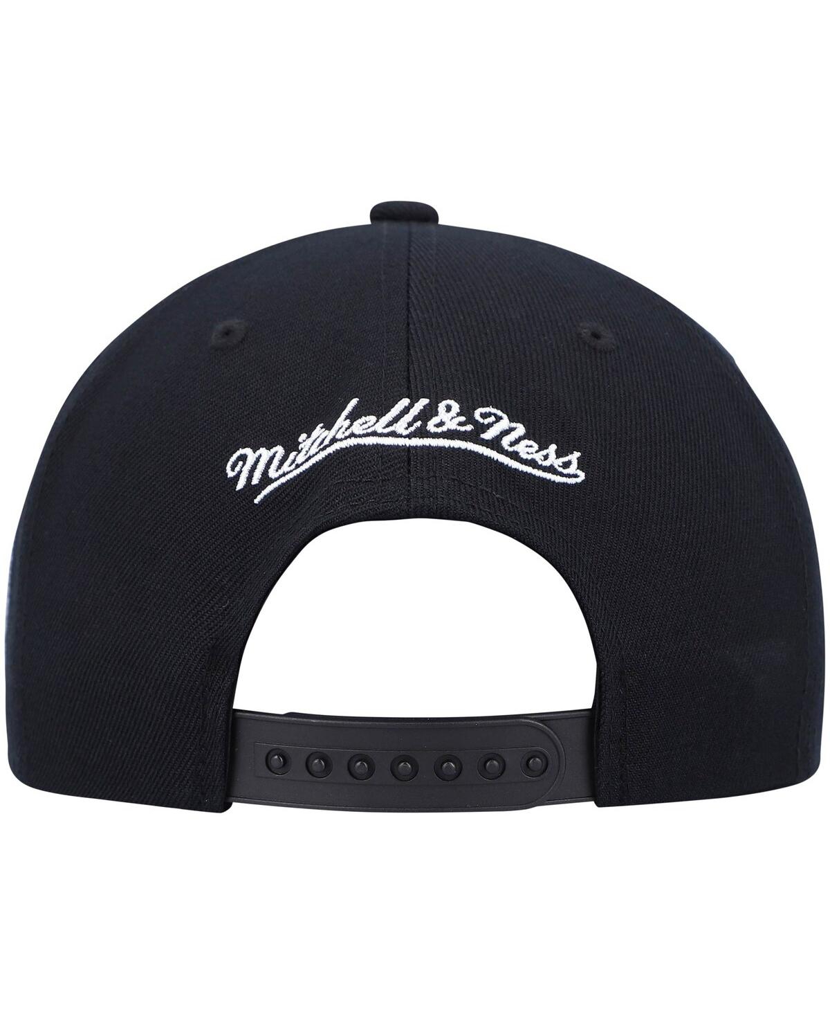 Mitchell & Ness Men's  Black Minnesota Timberwolves Hardwood Classics Script 2.0 Snapback Hat In Black