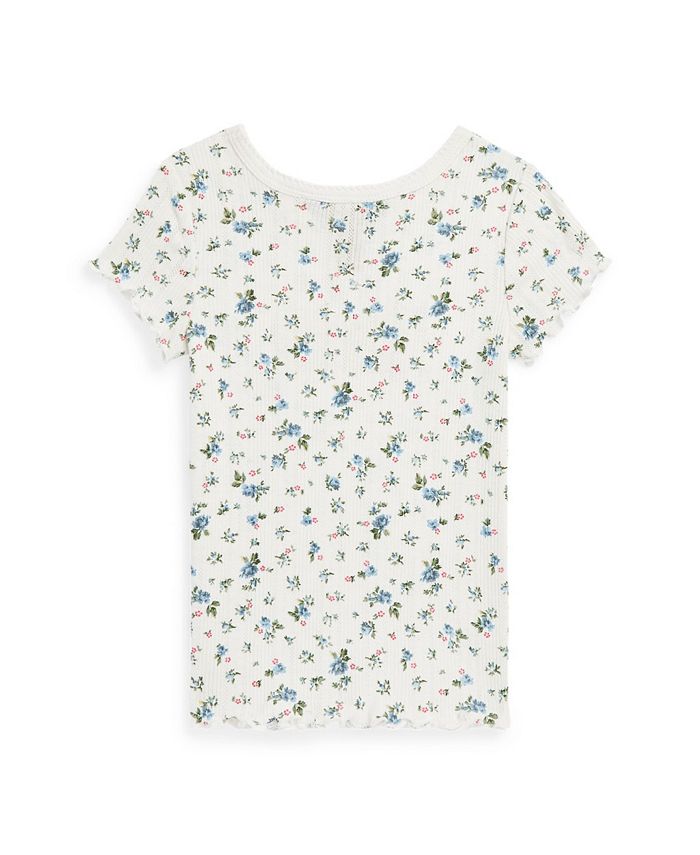 Polo Ralph Lauren Toddler Girls Floral Pointelle Knit Top & Reviews ...
