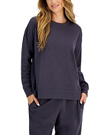 Women's Fleece Crewneck Sweatshirt, Regular & Petites, Created for Macy's