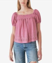 Lucky Brand, Tops, Lucky Brand Ladies Square Neck Top
