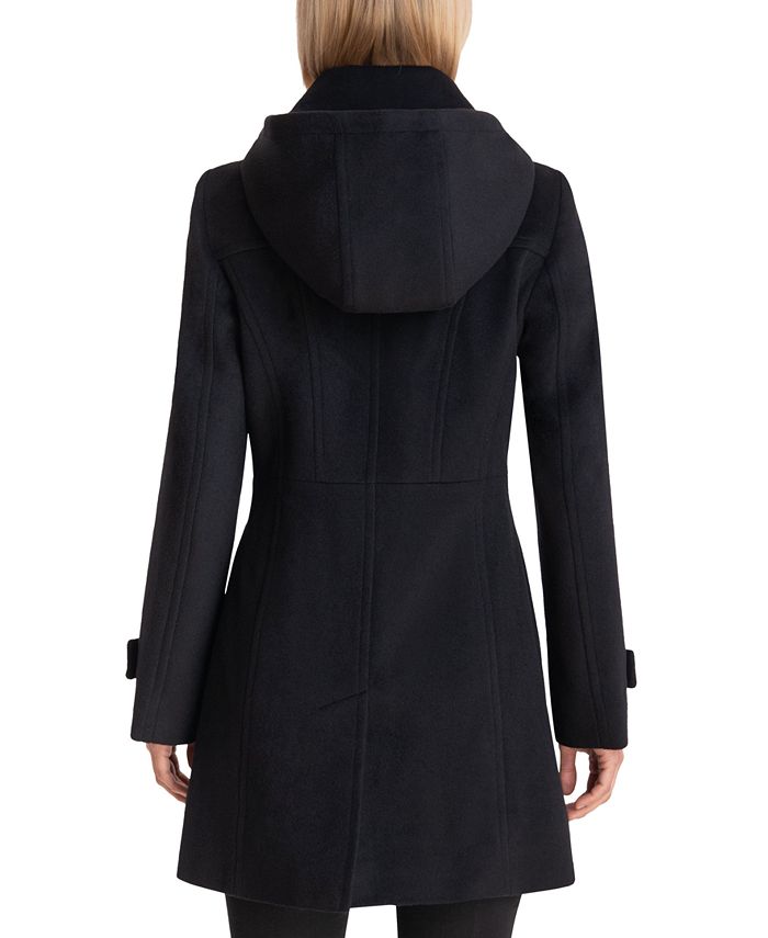 Michael Kors Women's Hooded Notched-Collar Coat & Reviews - Coats ...
