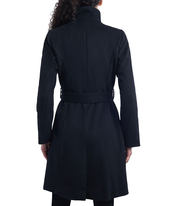 Michael Kors Petite Asymmetric Belted Wrap Coat & Reviews - Coats ...