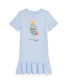 Little Girls Polo Bear Jersey T-shirt Dress