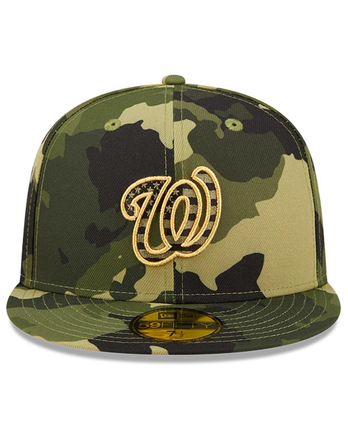 NEW ERA MEN'S NEW ERA CAMO WASHINGTON NATIONALS 2022 ARMED FORCES DAY ON-FIELD 59FIFTY FITTED HAT 