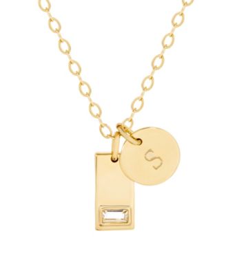 Vivian Initial Charm Pendant Necklace