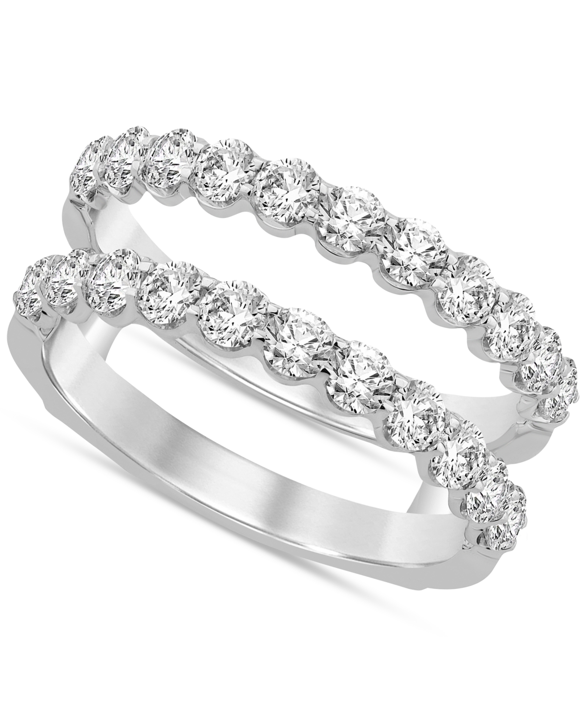 Macy's Diamond Ring Enhancer (1-1/2 Ct. T.w.) In 14k White Or Yellow Gold In Yellow Gold