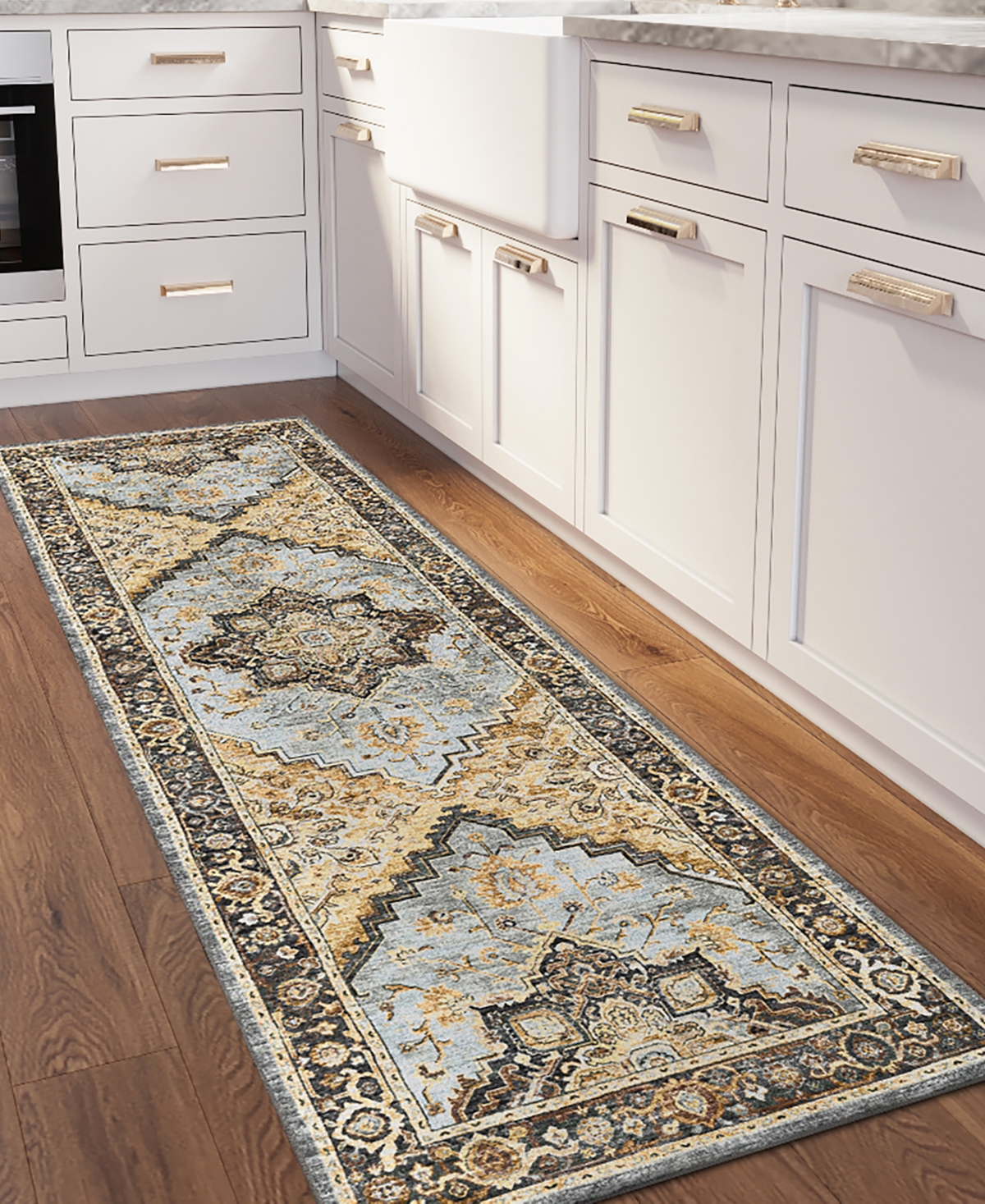 Dalyn Jericho Washable JC2 2'6" x 12' Runner Area Rug