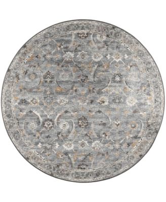 Jericho Washable JC4 4' x 4' Round Area Rug