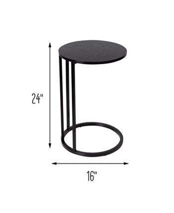 Honey Can Do Round C End Table - Macy's