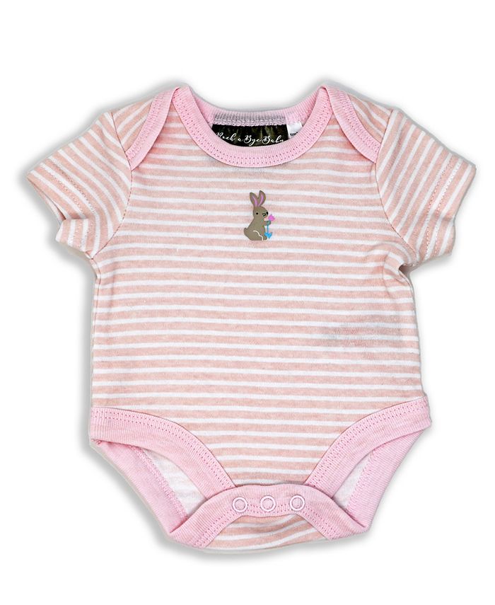 RockABye Baby Boutique Baby Girls Layette Gift in Mesh Bag, 5 Piece