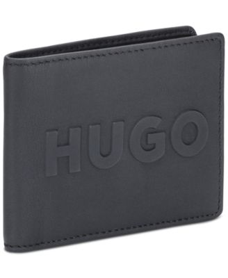 HUGO - Men's Tyler Logo Embossed Leather Bifold Wallet