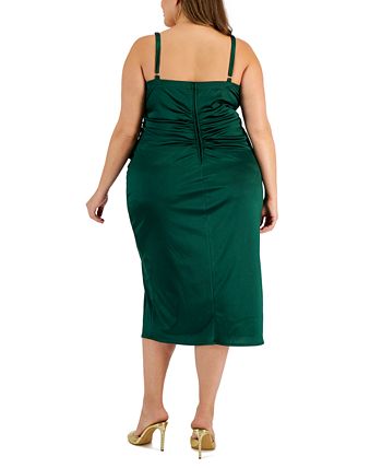 Emerald Sundae Trendy Plus Size Ruffled Midi Dress & Reviews - Dresses ...