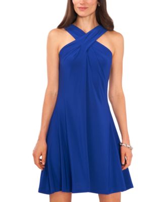 MSK - Cross-Front Halter Dress