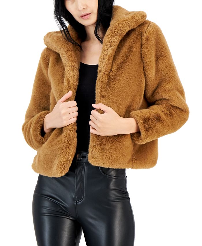 I.N.C. International Concepts Petite Cropped Faux-Fur Jacket, Created for  Macy's - Macy's