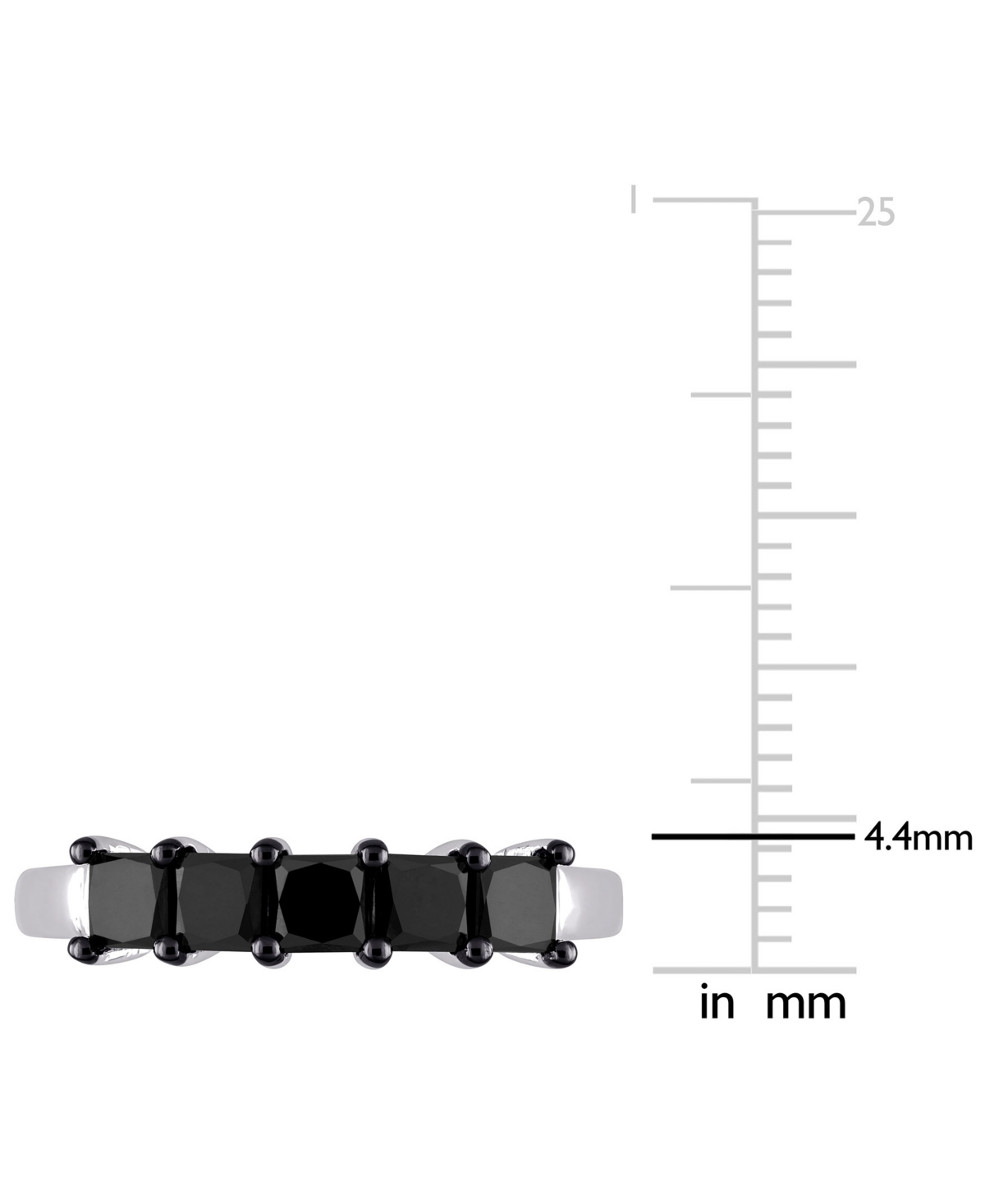 Black Diamond Anniversary Ring (1-1/4 ct. t.w.) in 10k White Gold - 10K White Gold