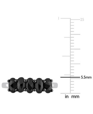 Black Diamond Oval Anniversary Ring (1-1/4 ct. t.w.) in 10k White Gold