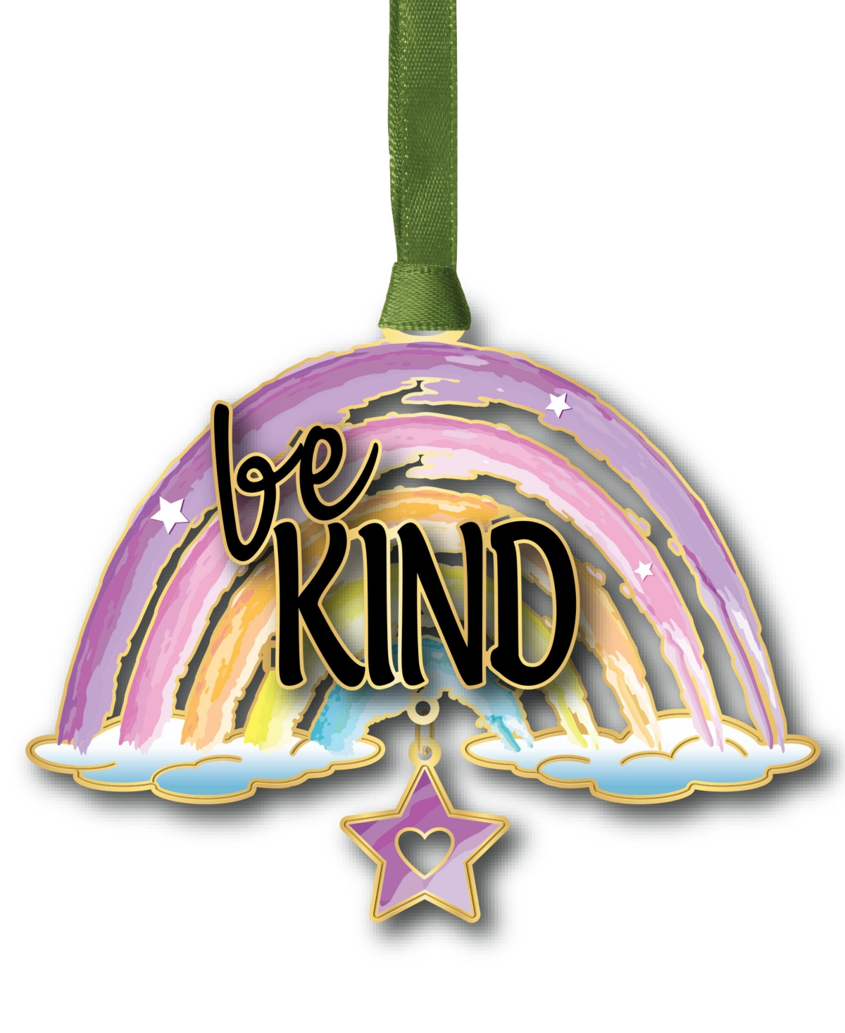 Be Kind Rainbow Ornament