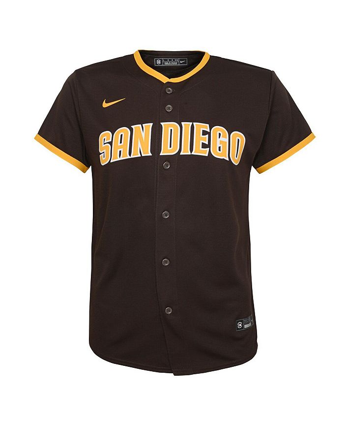 Nike Big Boys Fernando Tatis Jr. Brown San Diego Padres Road Replica ...