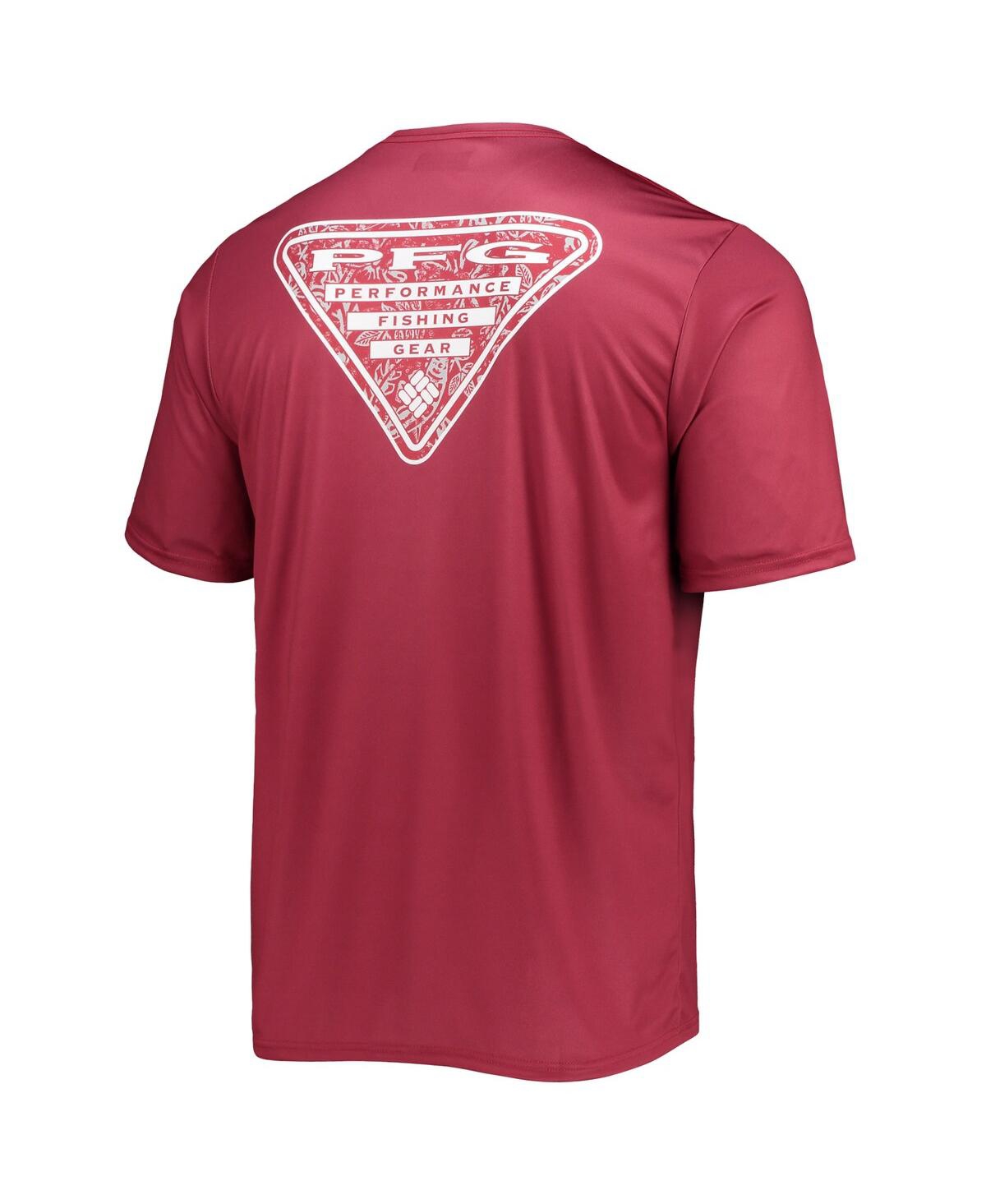 Shop Columbia Men's  Crimson Alabama Crimson Tide Terminal Tackle Omni-shade T-shirt