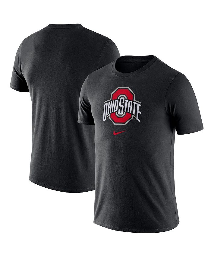 Nike Men's Black Ohio State Buckeyes Essential Logo T-shirt & Reviews ...