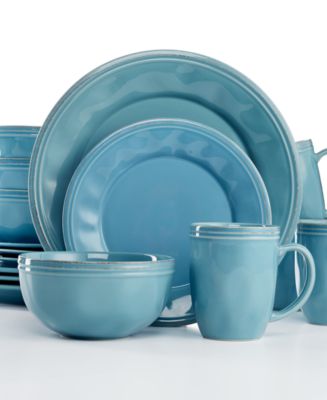 Rachael Ray Cucina Agave Blue 16-Pc. Set, Service for 4 - Macy's