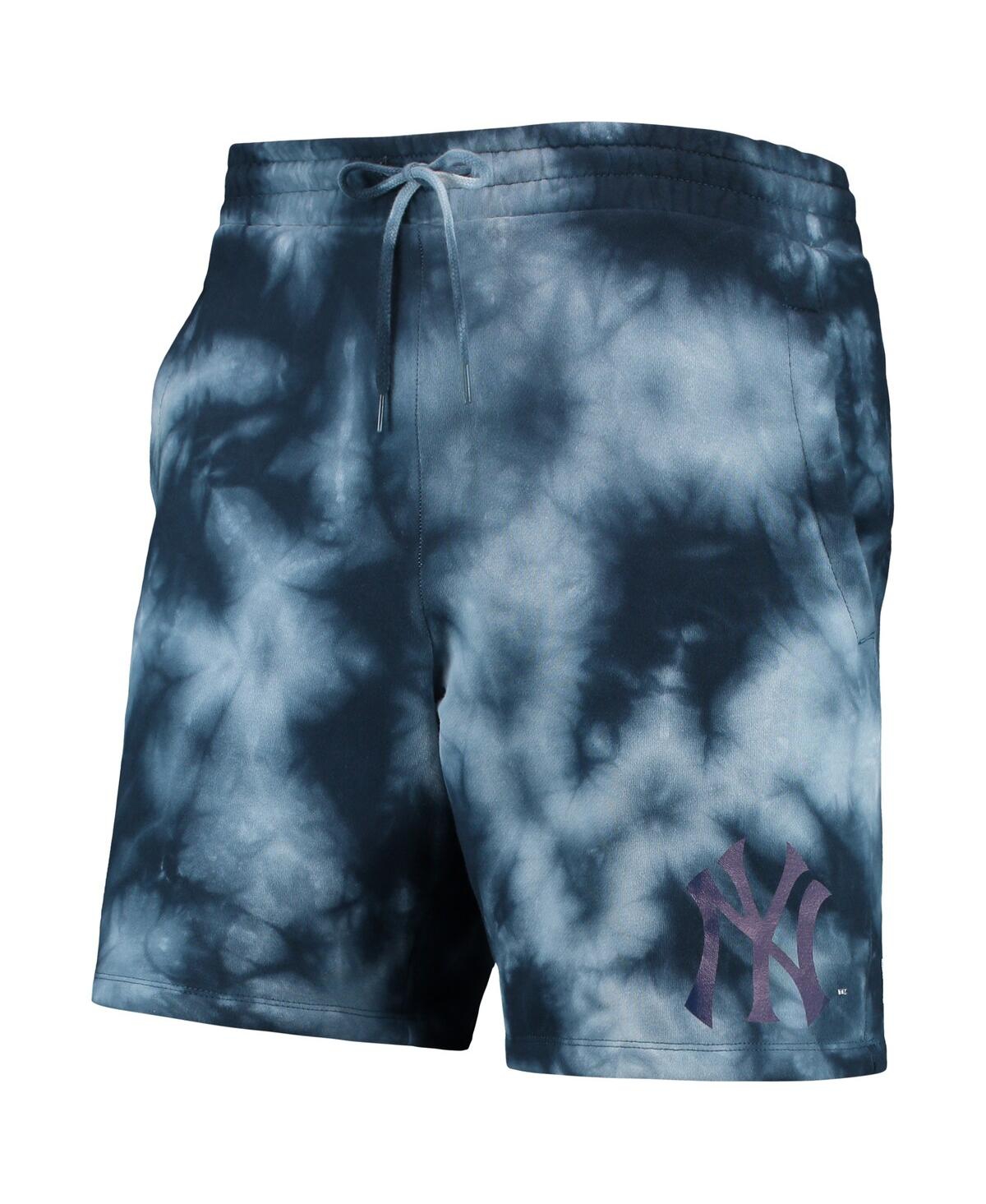 NEW ERA MEN'S NEW ERA NAVY NEW YORK YANKEES TEAM DYE SHORTS 