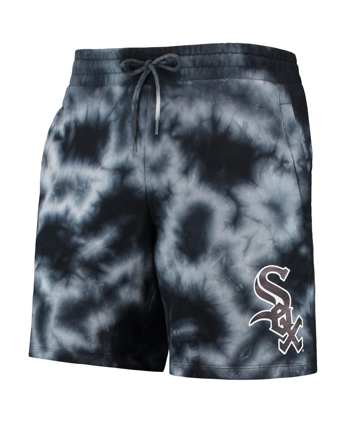 Shop New Era Men's  Black Chicago White Sox Team Dye Shorts