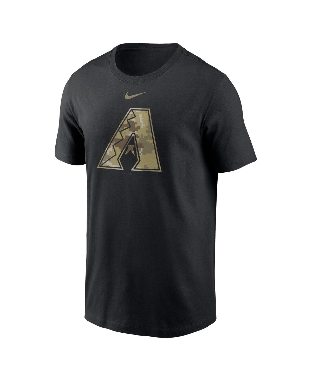 Men's NikeArizona Diamondbacks Camo Logo Team T-shirt - Black
